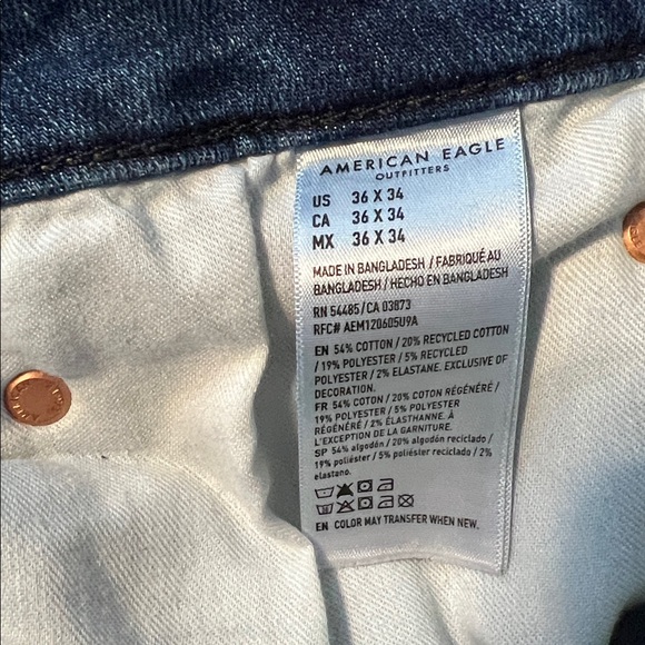 American Eagle Outfitters Airflex+ Men's Original Straight Jeans 36x34 - Picture 4 of 12